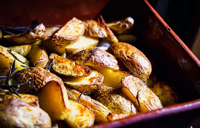 Baked potato wedges recipe