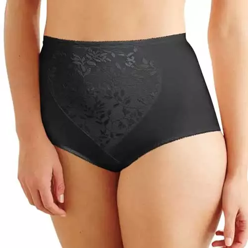 Bali Jacquard Mesh Shaping Brief (Black Jacquard) Pack Of 2