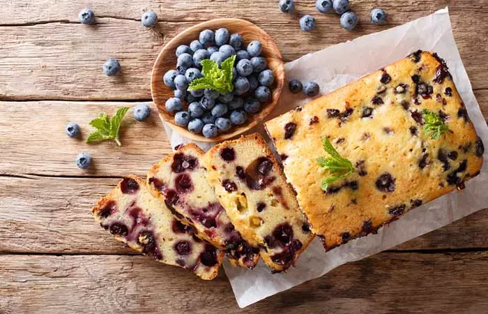 Blueberry almond bread