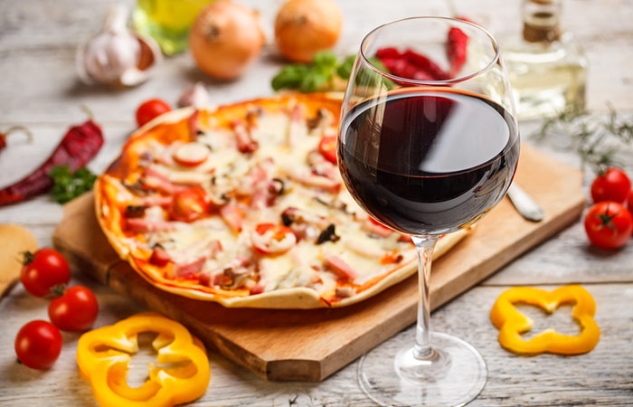 Pizza with wine may lead to weight gain
