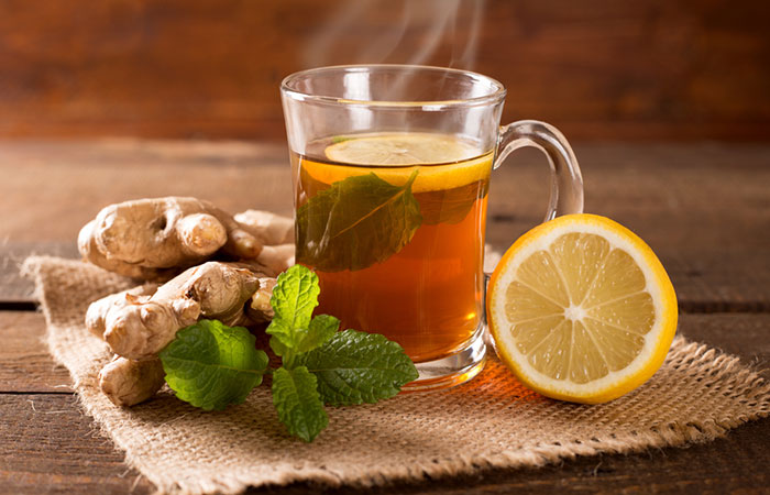A cup of hot ginger tea