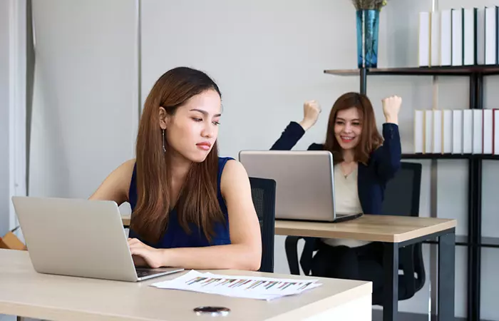 Scorpio woman jealous of her colleague