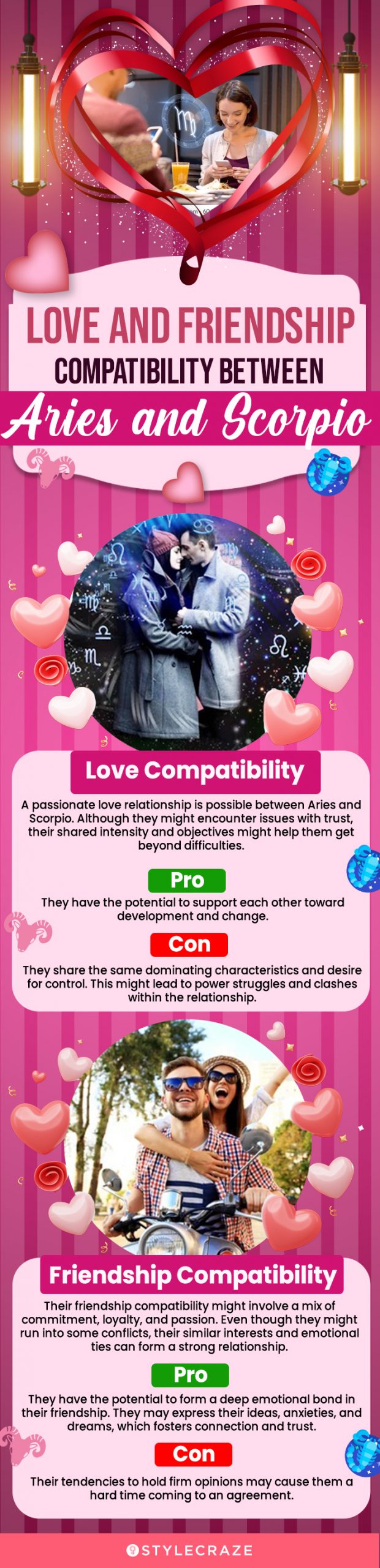 love and friendship compatibility between aries and scorpio(infographic)