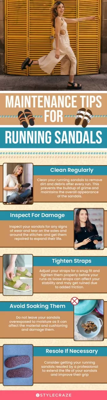 Maintenance Tips For Running Sandals (infographic)