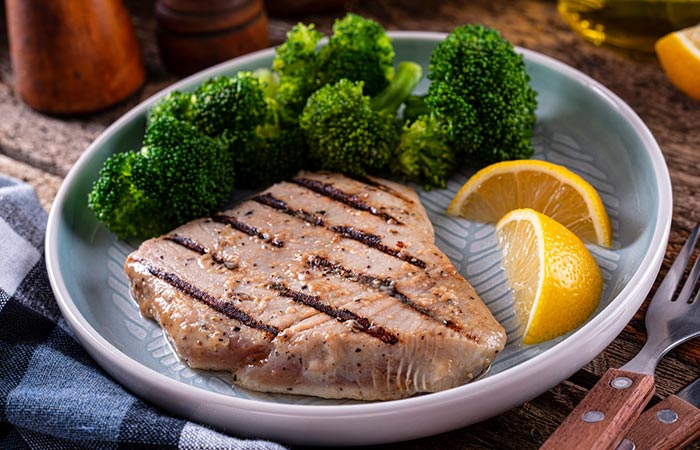 Tuna and broccoli are important items in a military diet
