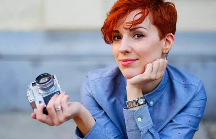 Red Head hippie hairstyle