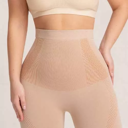 Shapermint High Waisted Body Shaper Shorts Shapewear (Nude)