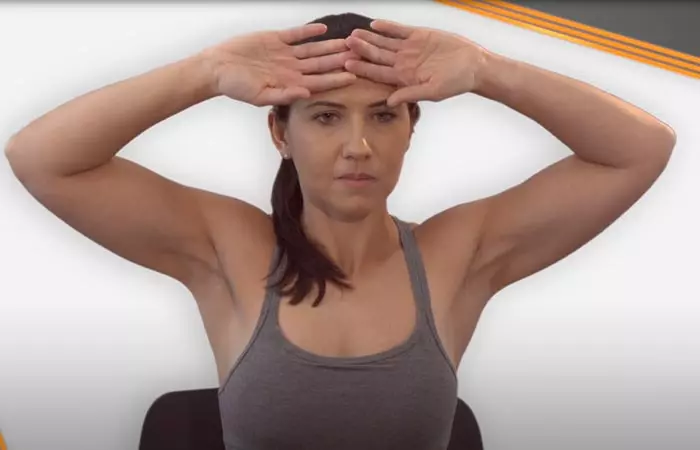 Shoulder stretch exercise for frozen shoulder