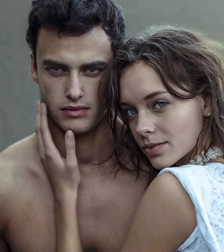 Gemini and cancer couple on a beach