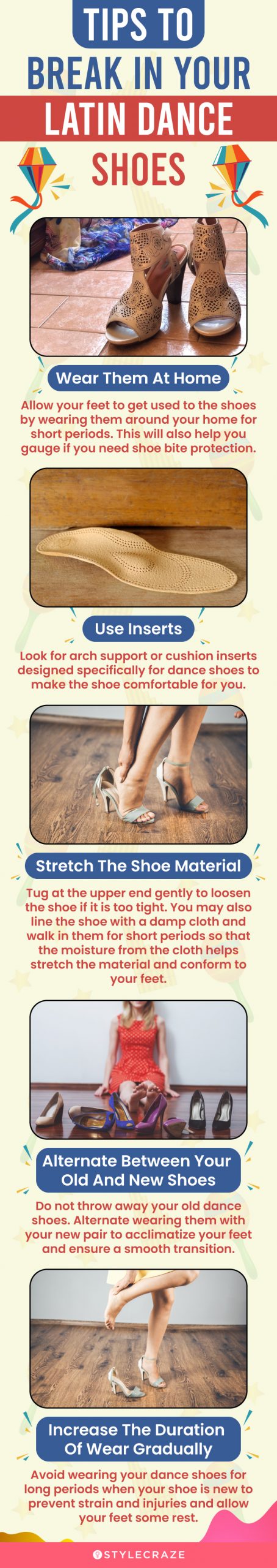 Tips To Break In Your Latin Dance Shoes (infographic)