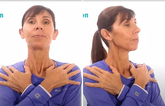 Trunk rotation exercise for osteoporosis