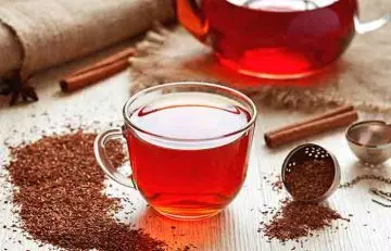 Cup of traditional rooibos tea