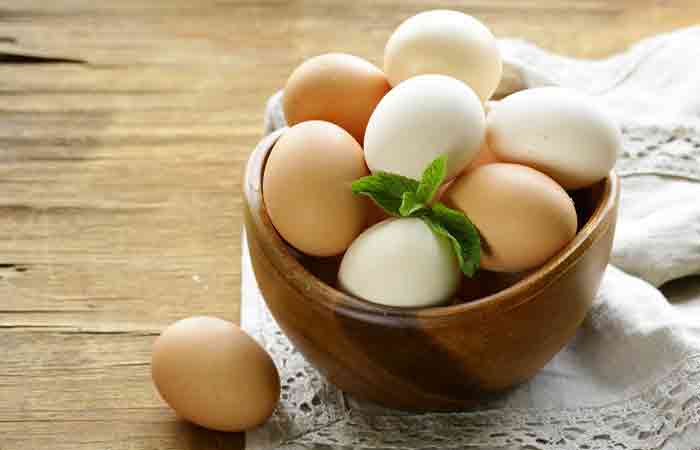 Whole eggs are rich in choline