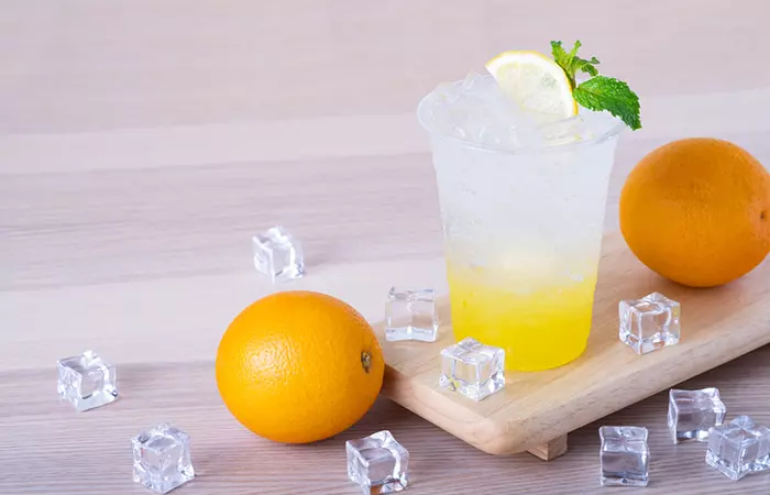 Yuzu cocktail glass