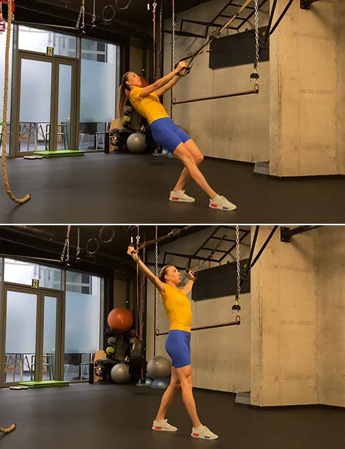 TRX Y deltoid fly exercise