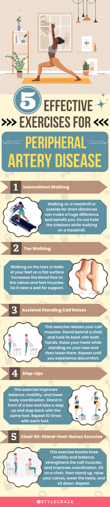 7 Best Exercises For Peripheral Artery Disease & What To Avoid