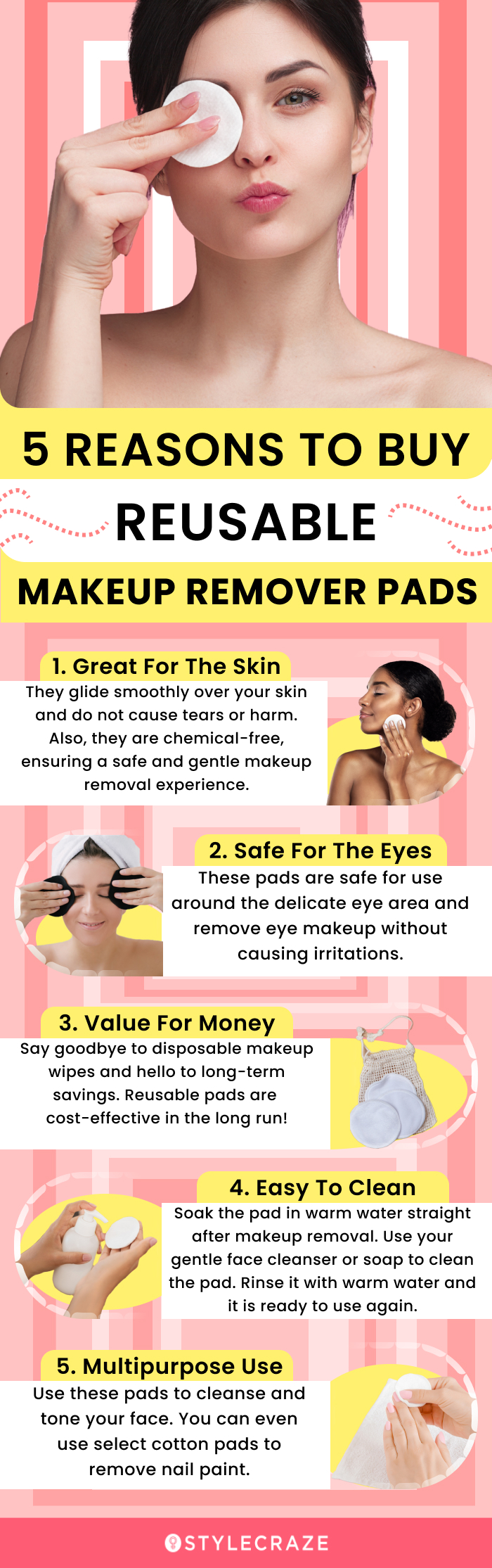 5 Reasons To Buy Reusable Makeup Remover Pads (infographic)
