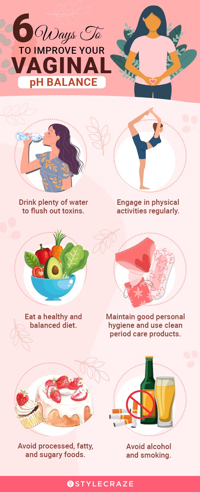 6 ways to improve your vaginal pH balance (infographic)