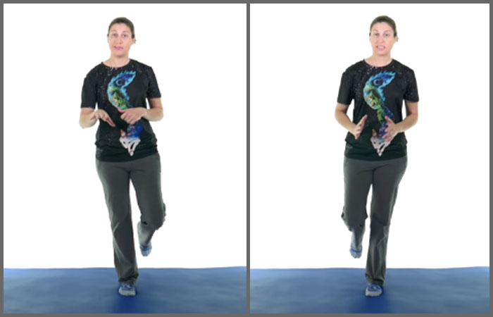 Single leg balance exercise for vertigo