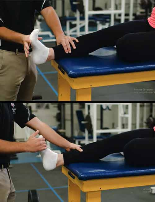 Ankle isometric exercise for sprained ankle