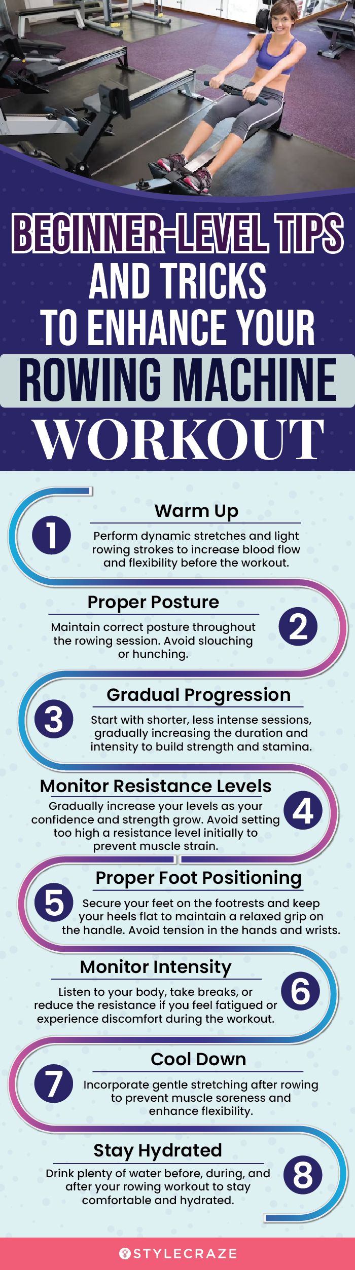 Beginner-Level Tips And Tricks To Enhance Your Rowing Machine Workout (infographic)