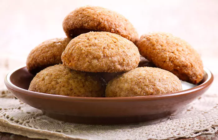 Brown sugar cookies on a plate