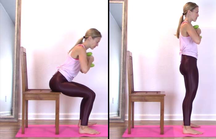 Chair squats for osteoporosis