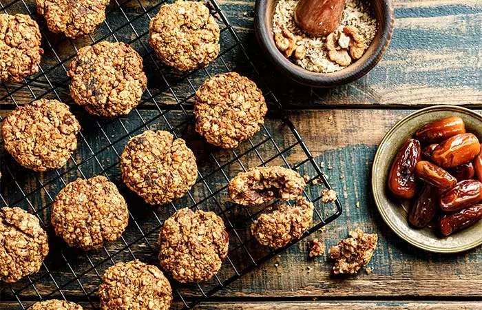 Date, Walnut, And Dark Chocolate Cookies