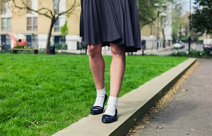 Folding Up Our Skirts At The Waist Band To Make It Shorter