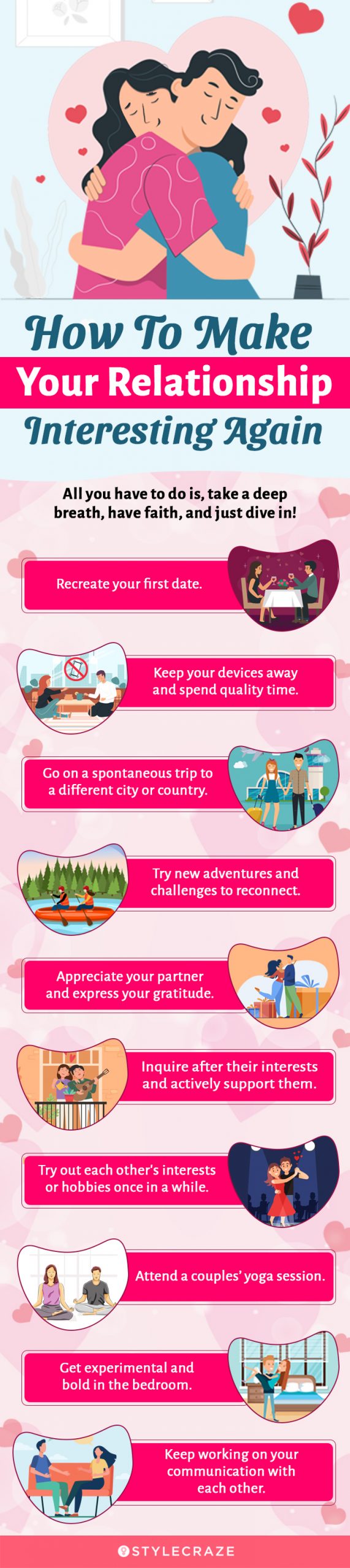 how to make your relationship interesting again (infographic)
