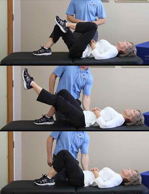 March with leg extension core exercise for seniors