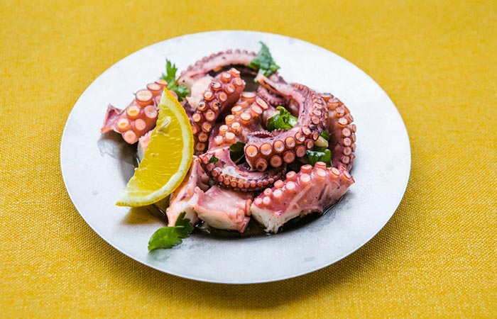 Wine Marinated Octopus