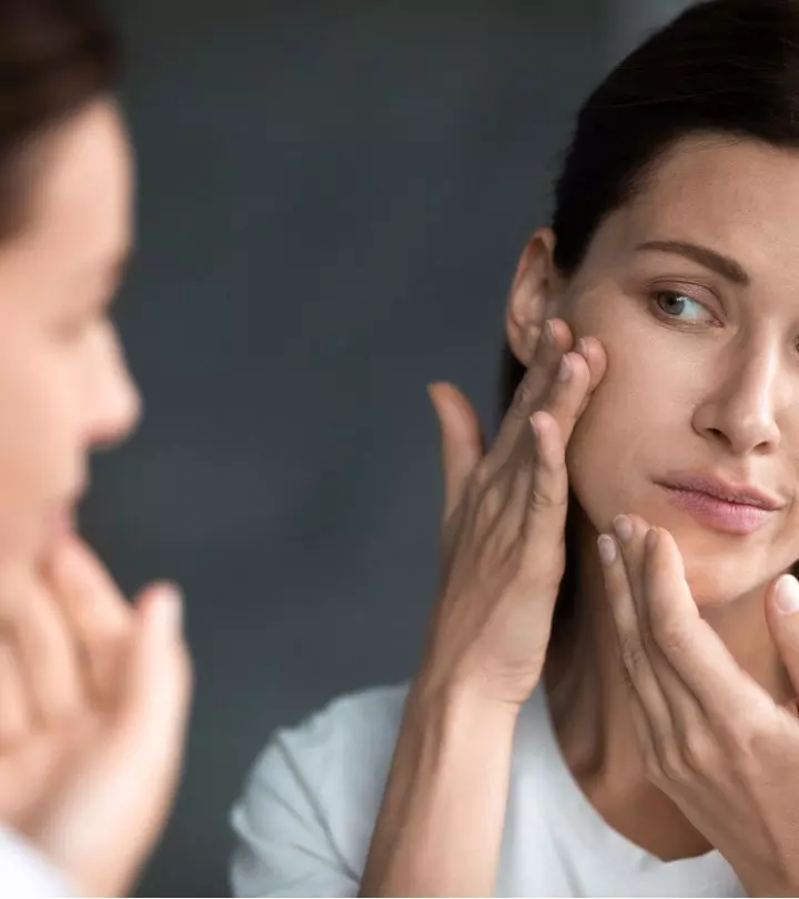 Woman With Dehydrated Skin