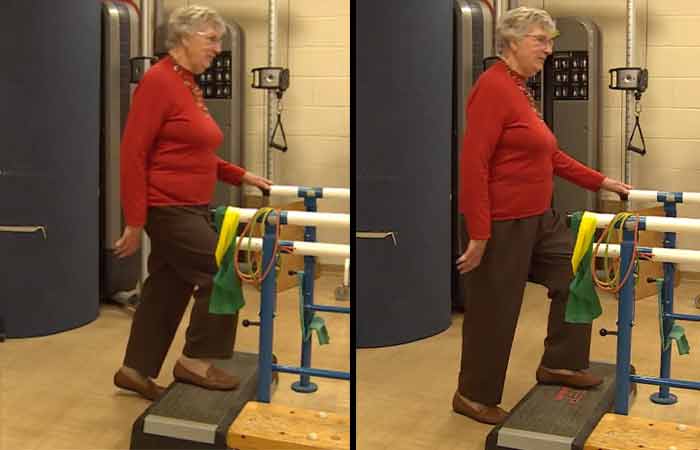 Step up exercise for peripheral artery disease