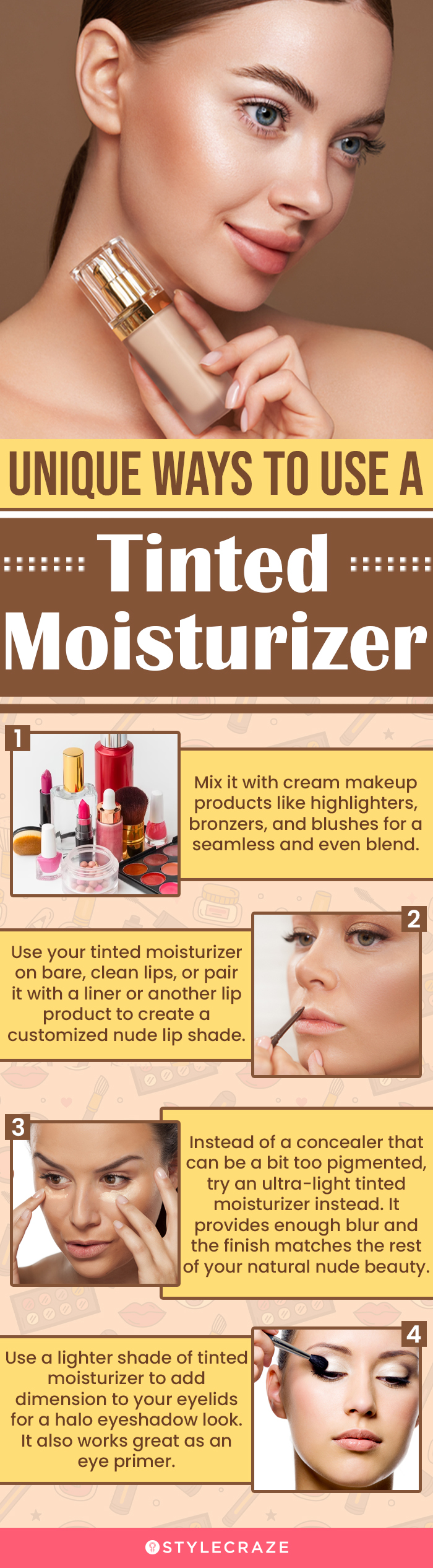 Unique Ways To Use A Tinted Moisturizer (infographic)