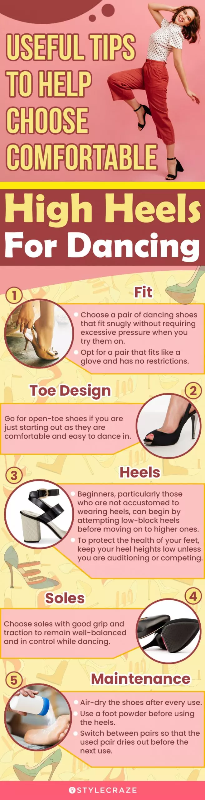 Useful Tips To Help Choose Comfortable High Heels For Dancing