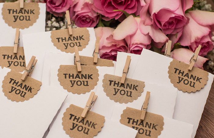 Write the perfect wedding thank you note