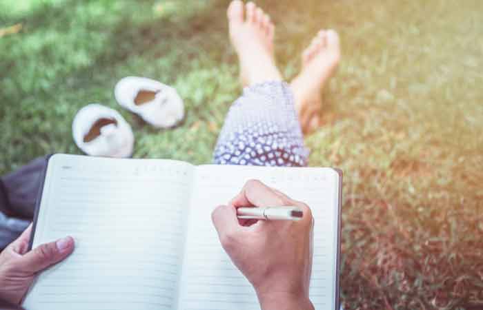 Get over a crush by writing in your journal