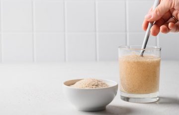 Psyllium husk can be consumed with water.