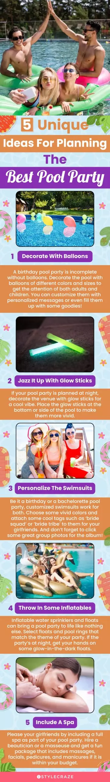 5 best pool party ideas for different occasions (infographic)