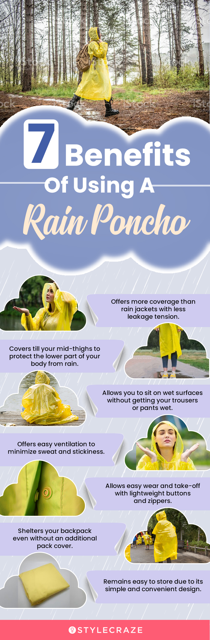 7 Benefits Of Using A Rain Poncho (infographic)