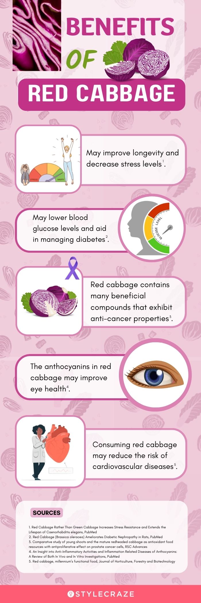 benefits of red cabbage (infographic)