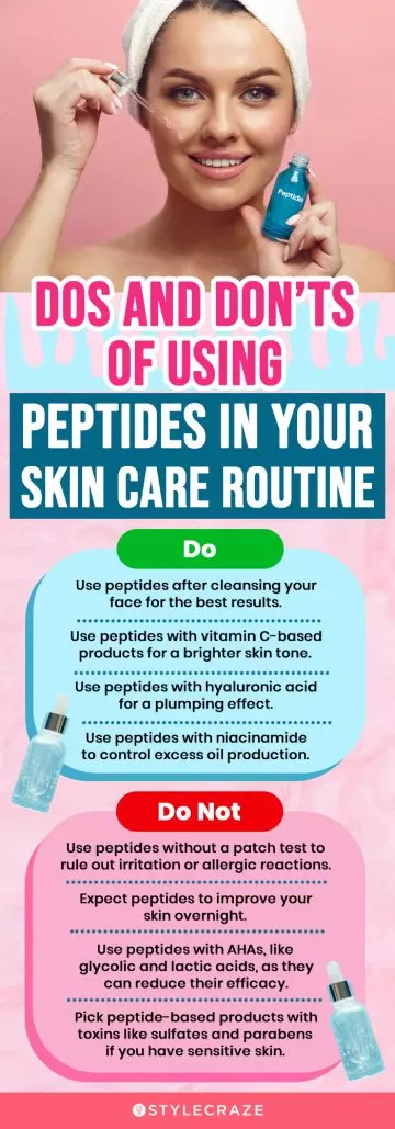 Dos And Don’ts Of Using Peptides In Your Skin Care Routine (infographic)