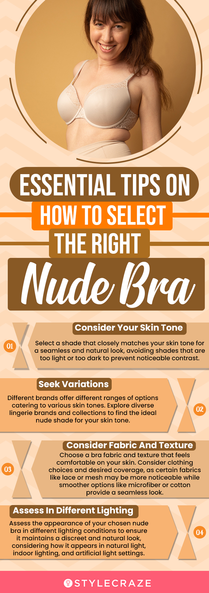 Essential Tips On How To Select The Right Nude Bra (infographic)