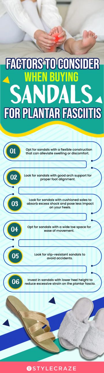 Factors To Consider When Buying Sandals For Plantar Fasciitis (infographic)