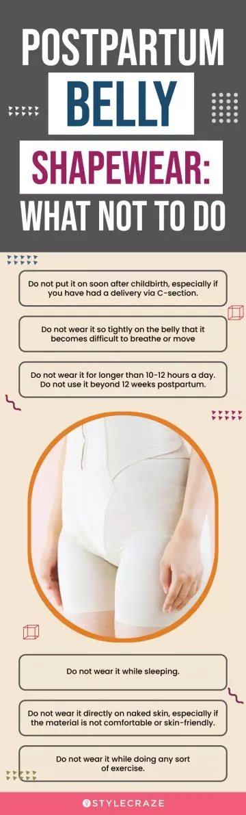  Postpartum Belly Shapewear: What Not To Do (infographic)