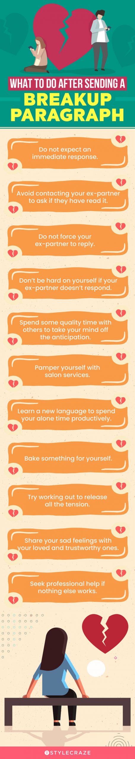 what to do after sending breakup paragraph (infographic)