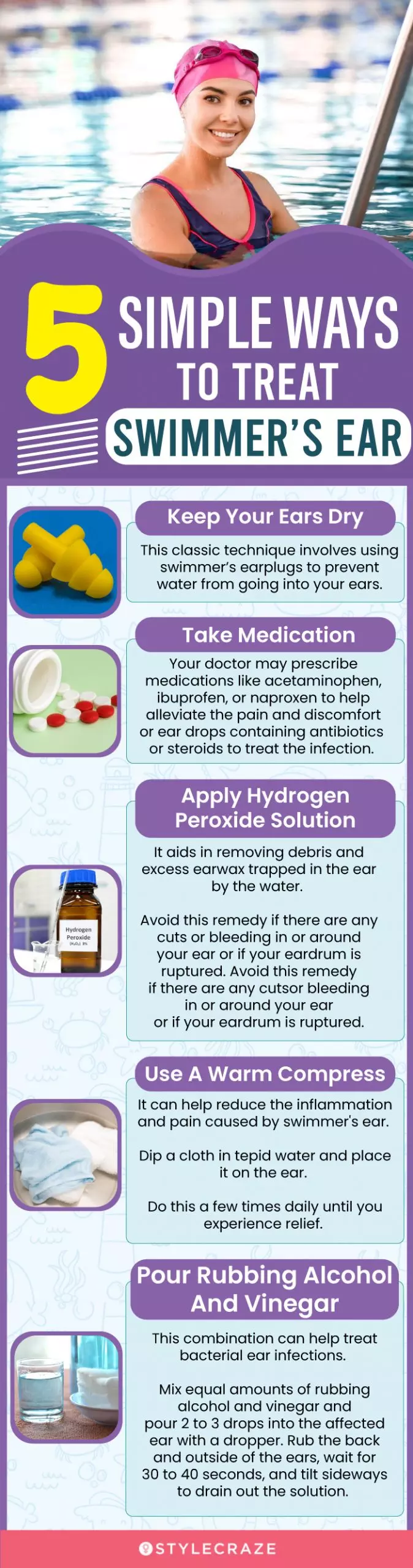 5 simple ways to treat swimmer’s ear revised (infographic)