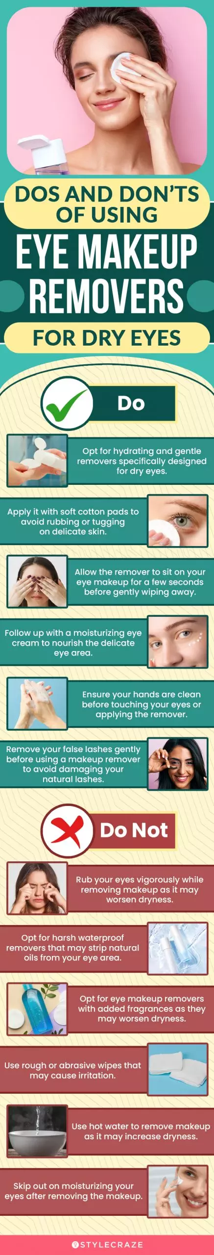 Dos And Don’ts Of Using Eye Makeup Removers For Dry Eyes (infographic)