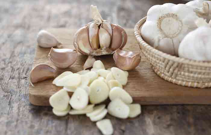 Garlic is one of the ingredients in fire cider